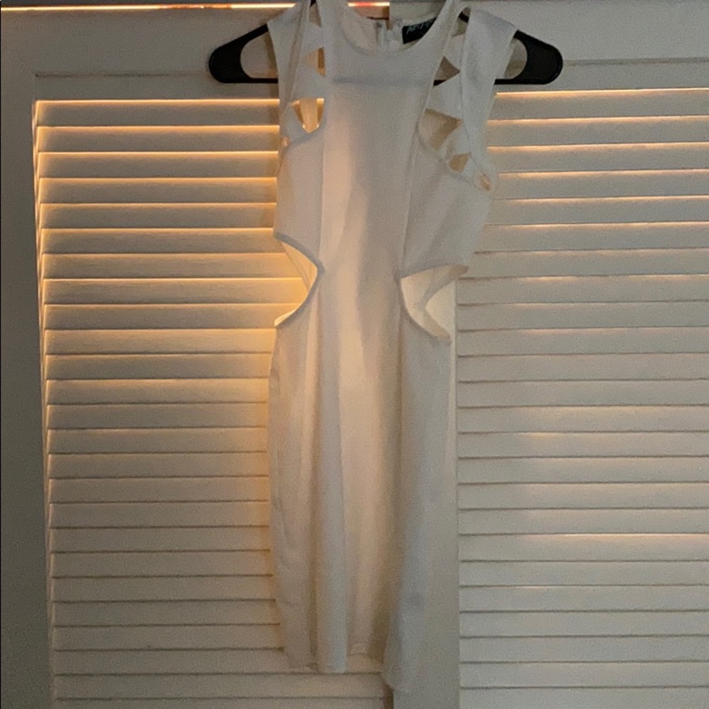 White semi dress